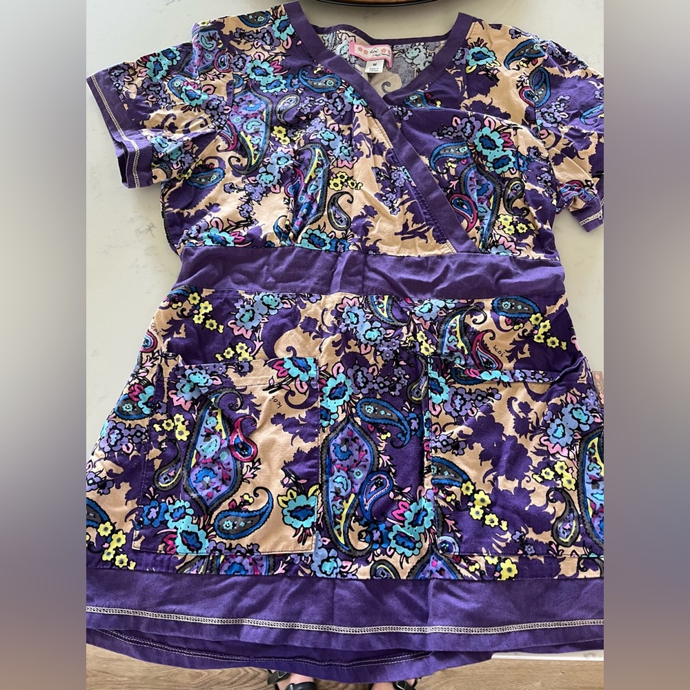 Koi Scrub Top